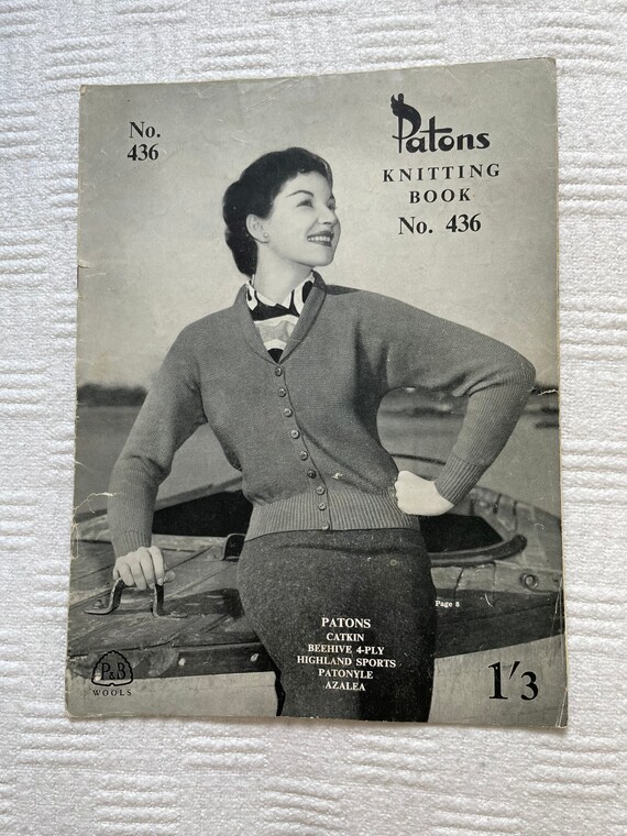 Vintage Knitting Patterns Book Etsy