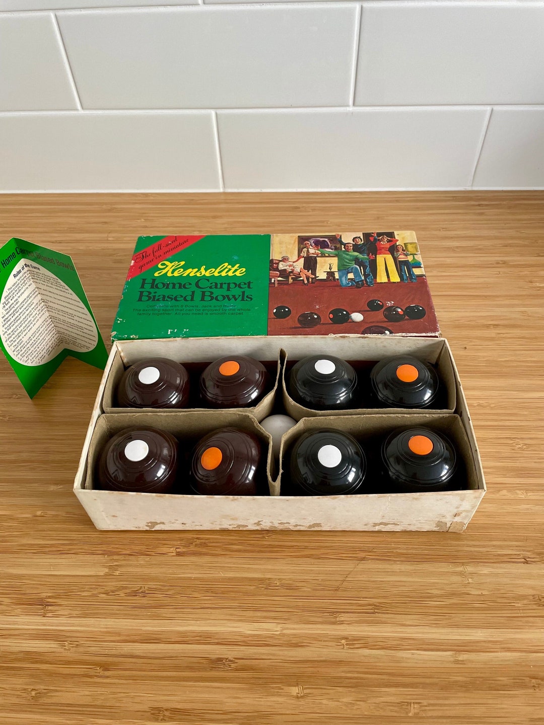 Vintage Henselite Carpet Bowls Vintage Sports Games Etsy Australia