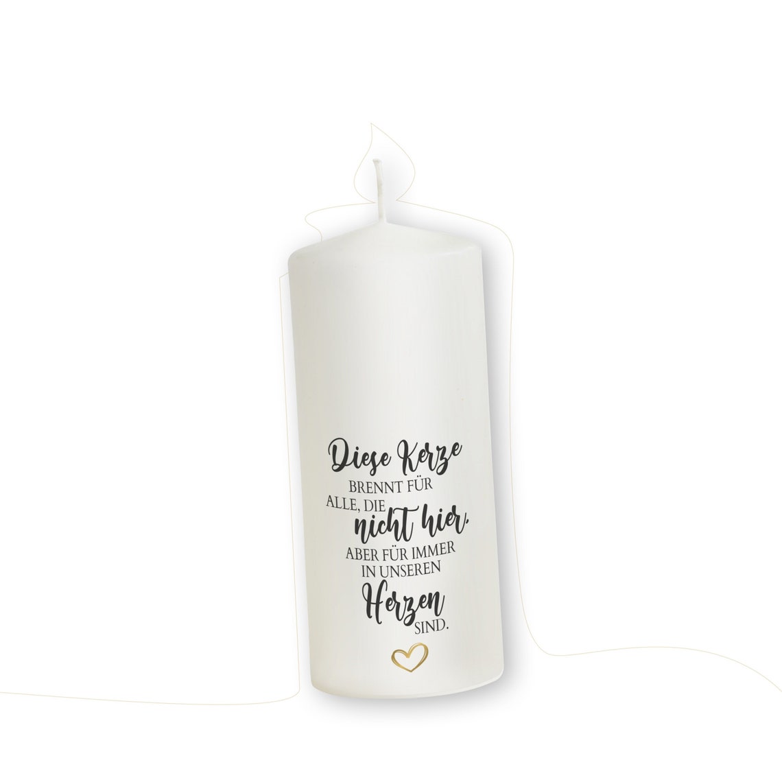 Gedenkkerze für verstorbene Hochzeit Trauerkerze Etsy