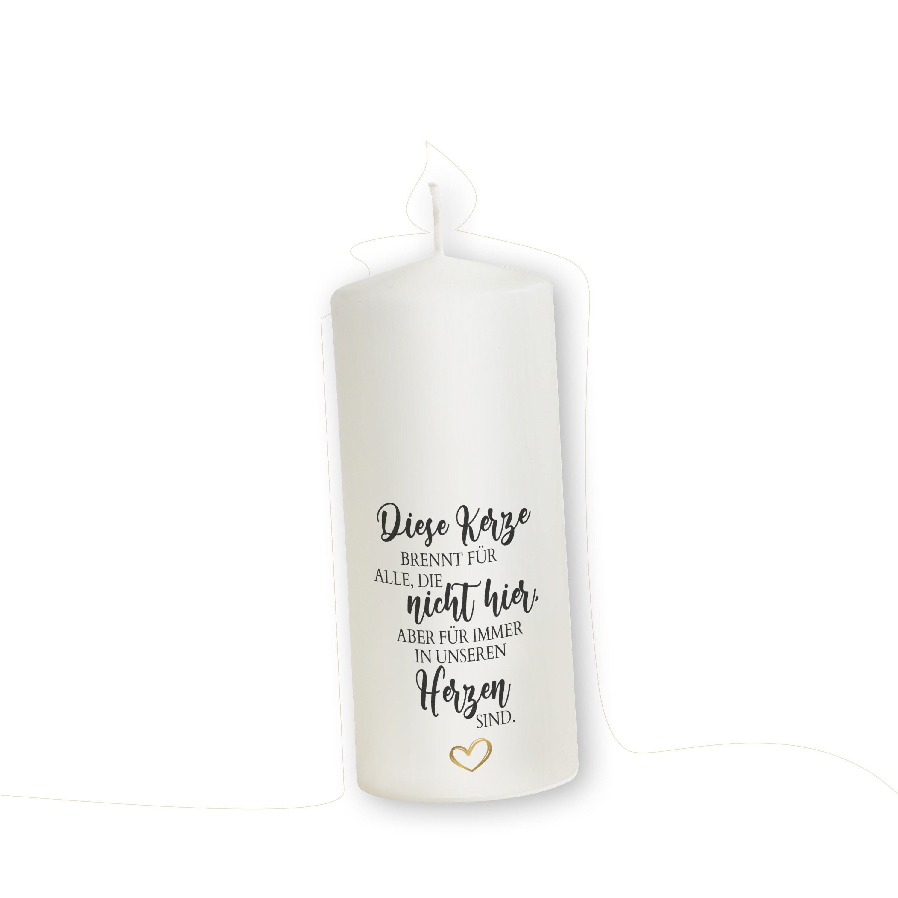 Gedenkkerze für verstorbene Hochzeit Trauerkerze Etsy