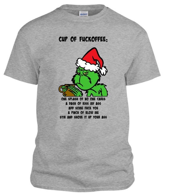 Cup of Fuckoffee Unisex Grinch Shirt | Etsy