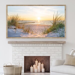 Beach Frame Tv Art | Samsung Frame Tv Art | Beach Grass Art | Coastal Art For Tv | The Frame Tv Art | Digital Art for Tv | Coastal Landscape image 5
