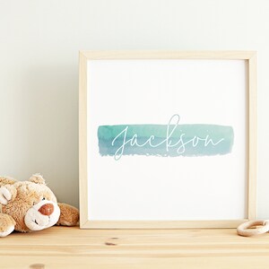 Custom Personalized Kids Name Printable Wall Art | Name Print | Custom Colors | Nursery Wall Art ...