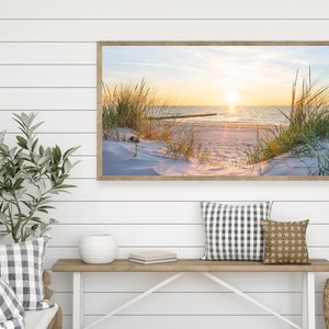 Beach Frame Tv Art | Samsung Frame Tv Art | Beach Grass Art | Coastal Art For Tv | The Frame Tv Art | Digital Art for Tv | Coastal Landscape image 2