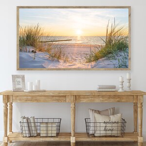 Beach Frame Tv Art | Samsung Frame Tv Art | Beach Grass Art | Coastal Art For Tv | The Frame Tv Art | Digital Art for Tv | Coastal Landscape image 4