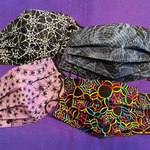 Spiders and Webs Face Masks