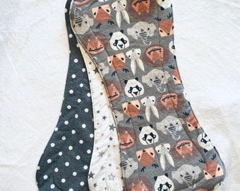 Wild Animal Burp Cloth