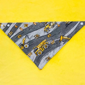 Construction baby bandana
