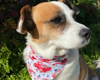 Red Truck Dog Bandana