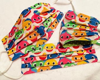 Colorful Baby Shark Kids Mask