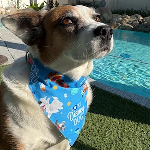 Blue Disney Dog Bandana