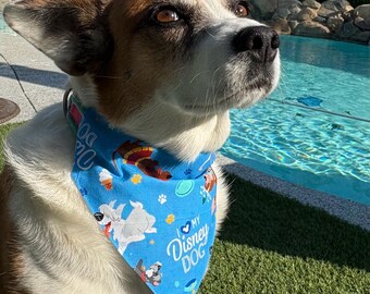 Blue Disney Dog Bandana