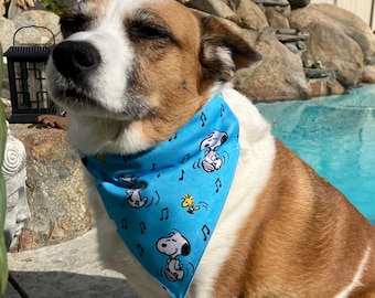 Snoopy Dancing dog bandana