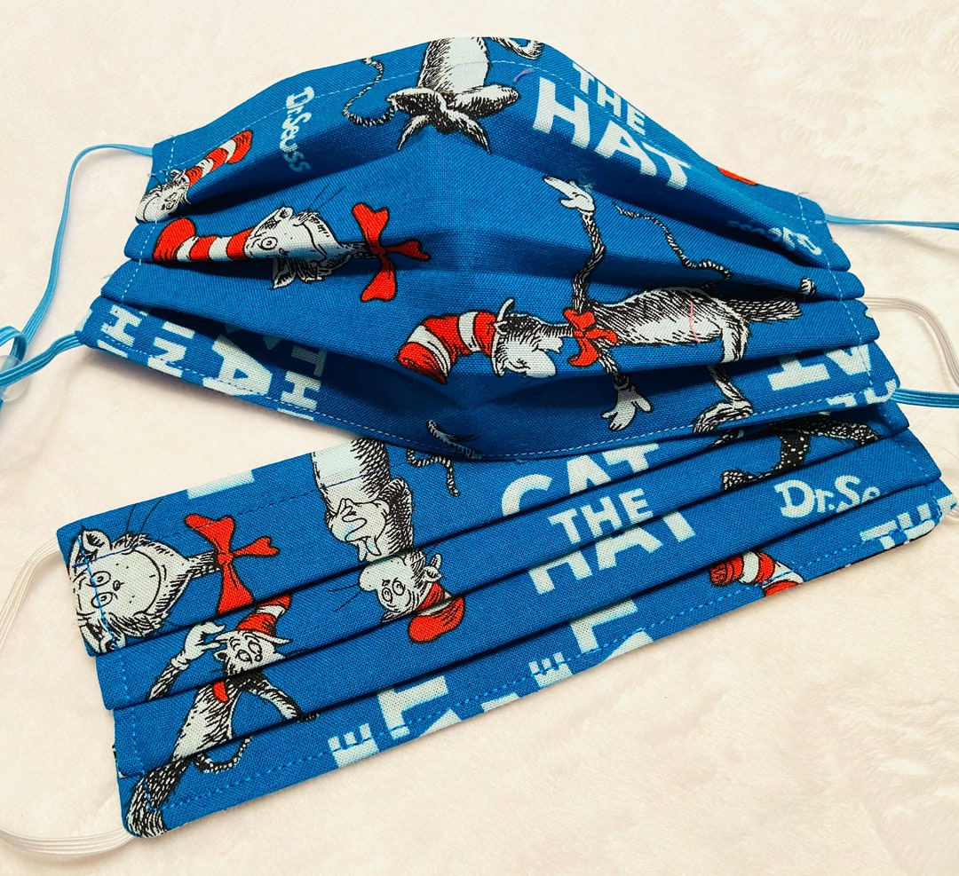 Cat in the Hat Face Mask Etsy