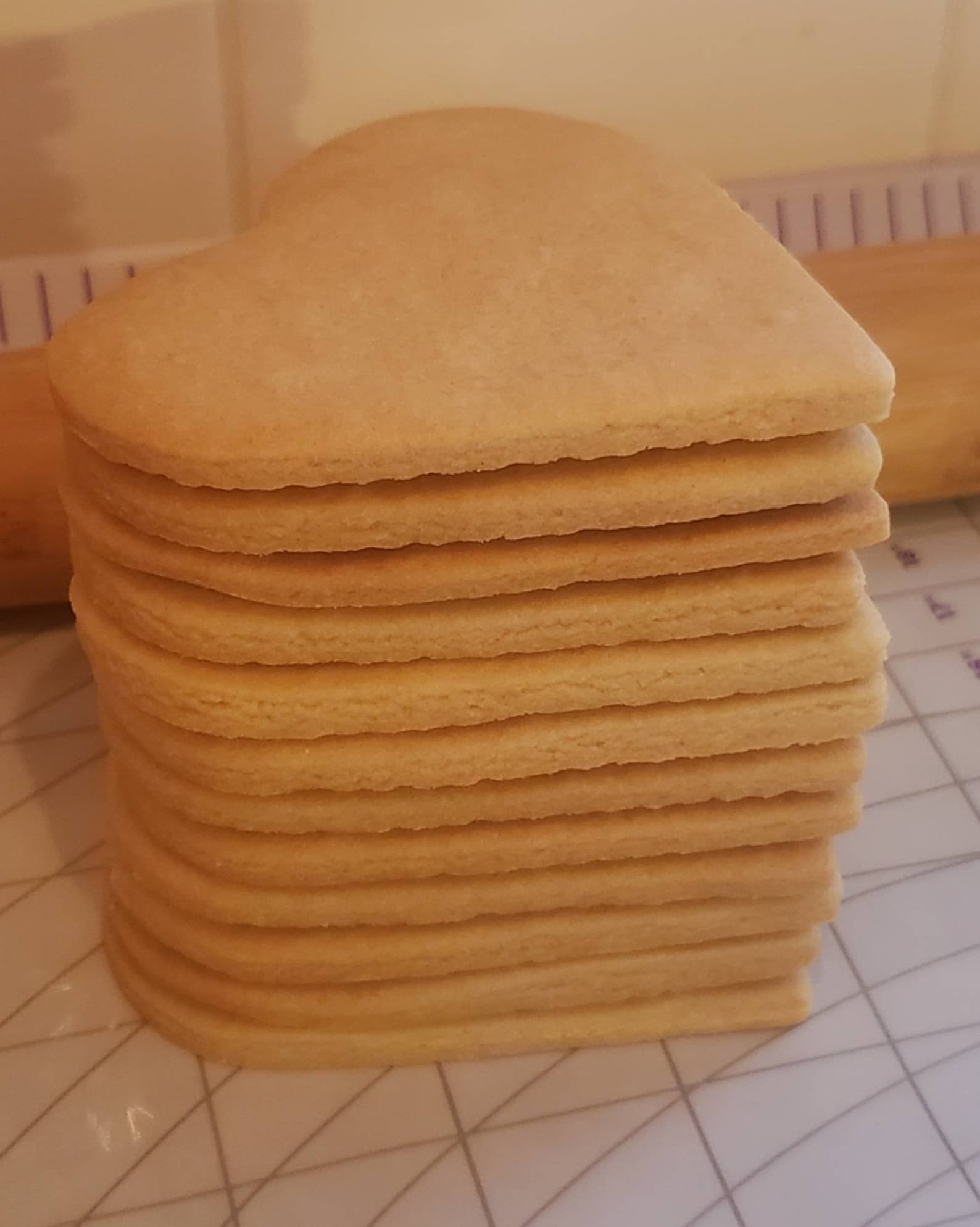 Undecorated Heart Plain Sugar Cookies Etsy