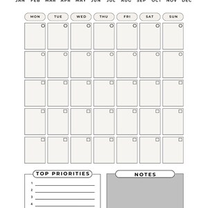 Printable Weekly and Monthly Planner Pages - Etsy