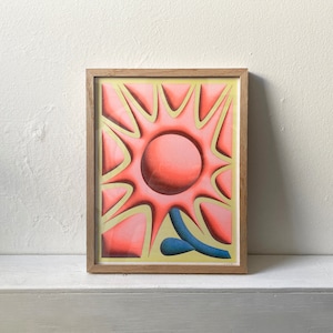 Burst — Risograph Print