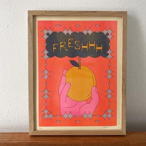 Freshhh Lemon — Risograph Print