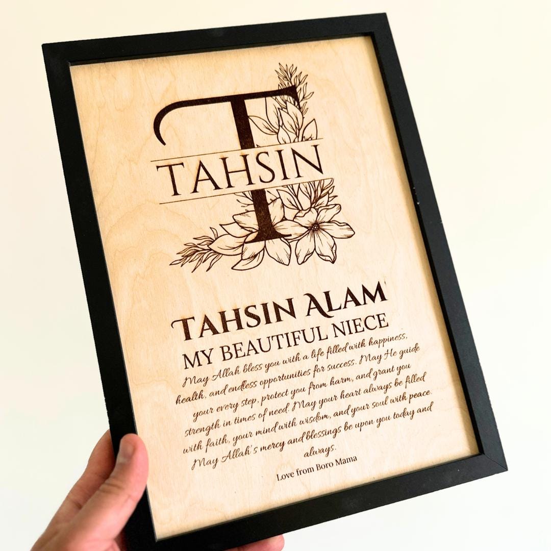 Personalised Name Frame - Hanging Frame - Etsy UK
