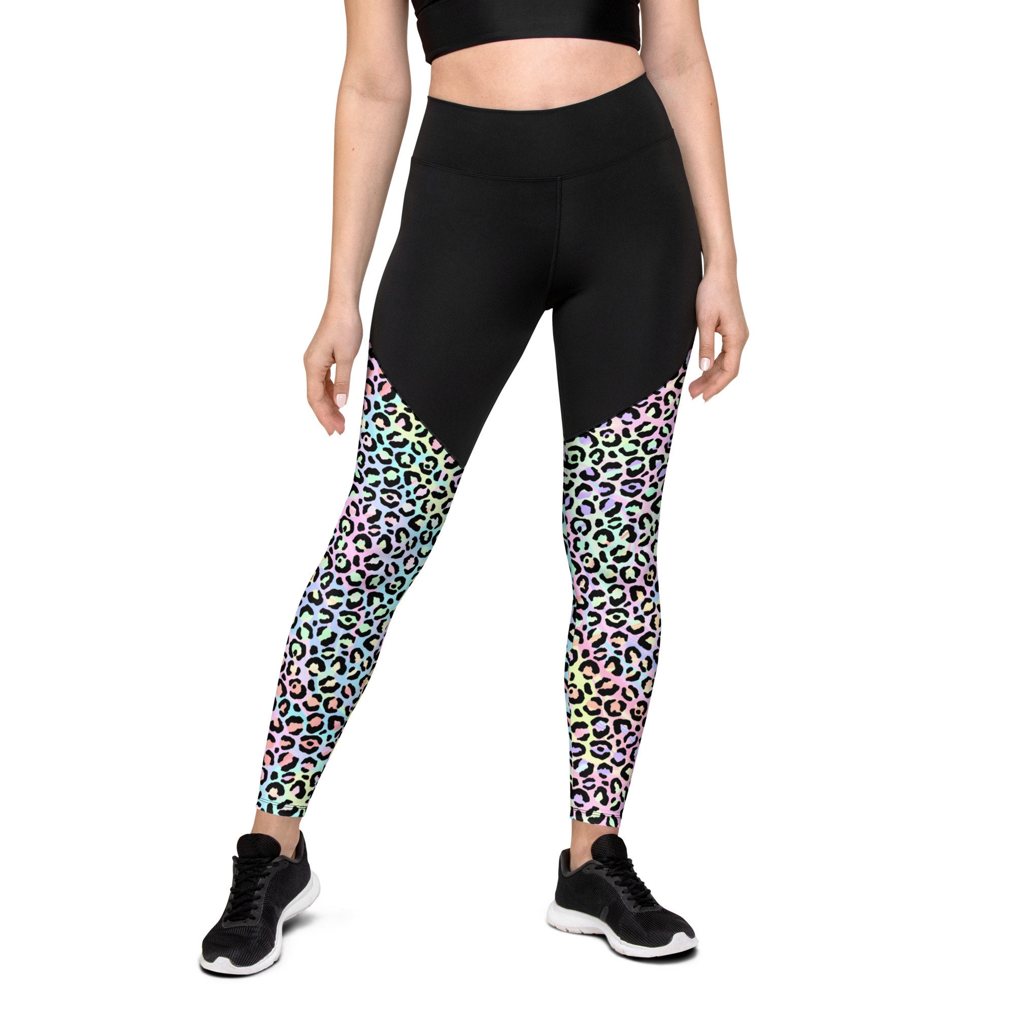 Amazon.com: JHKKU Women's Heart Leopard Yoga Leggings Workout Running Yoga  Pants Hidden Pockets High Waist Tummy Control XS : Clothing, Shoes & Jewelry