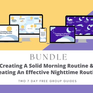 BUNDLE Erstellen einer soliden Morgen-Routine & Erstellen einer effektiven Nacht-Routine 7 Tage kostenlose Gruppen