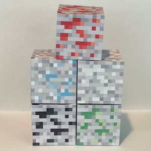 3D Minecraft Blocks - Instant Download - Full Set - Etsy