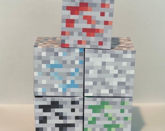 3D Minecraft Blocks - Instant Download - Miner's Set