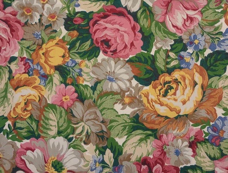 Vintage Home Decor Sample Fabric 5 Piece Bundle Etsy