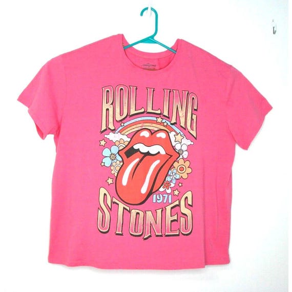 Buy Pink Oversized Rolling Stones Band License T-Shirt (3