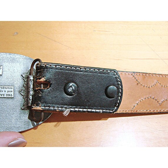 Nocona Leather Belt and 3D Flying Eagle Siskiyou … - image 7