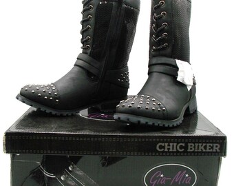 90’s Vintage Harley-Davidson Women’s Biker Boots with Custom Chain RARE Vintage 90s Women main image 3