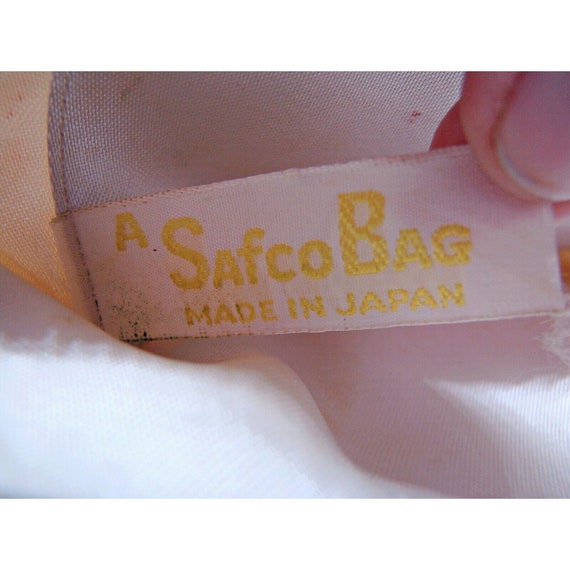 Vintage Seed Bead Mini Kiss Lock Bag Purse White … - image 7