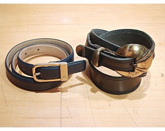 Coldwater Creek Womens Black Croc Decorative Scroll Buckle  display picture 1