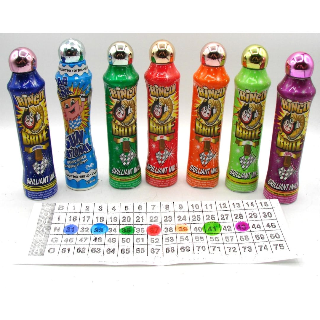 Marcadores De Pontos Yuanhe Bingo Daubers 12 Cores Para Cria | Frete grátis