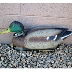 Vintage Classic G&H Duck Decoy Mallard Made In USA Henryetta Oklahoma