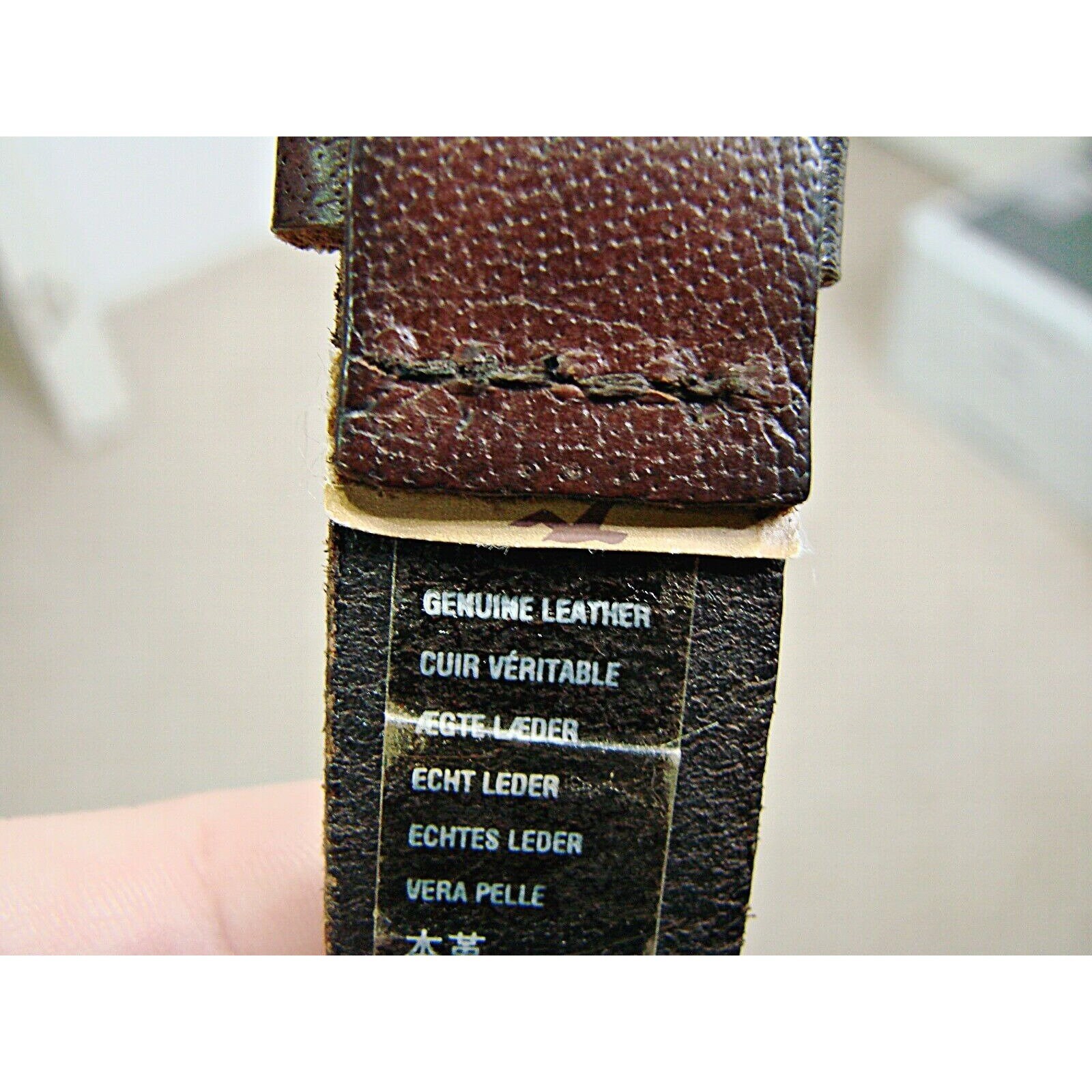 Vintage American Eagle Women Rhinestone Stud Leather Belt L-XL Brown Boho Urban Vintage American Eagle Women Rhinestone Stud Leather Belt L  main image 2