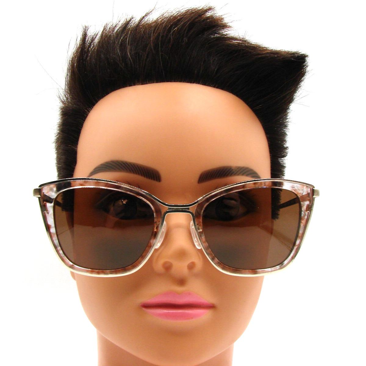 Fysh Sunglass Eyeglass Frames Only Pecan Kaleidoscope Gold 