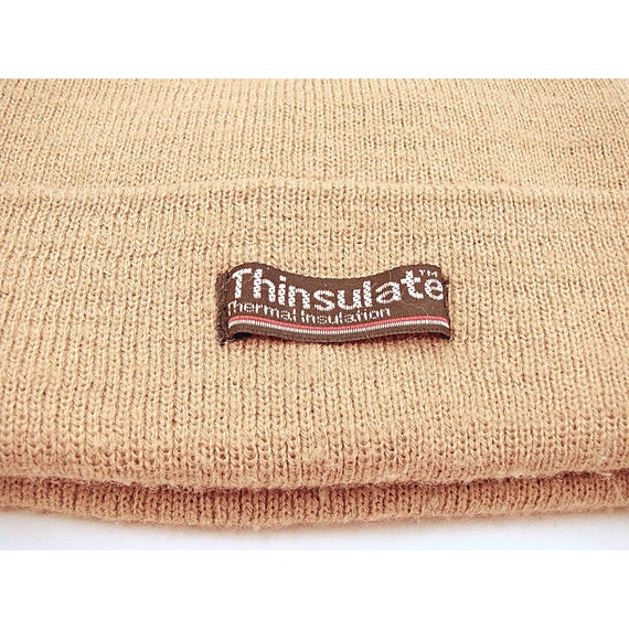 Thinsulate Beanie Thermal Insulated Tan 100% Acry… - image 6
