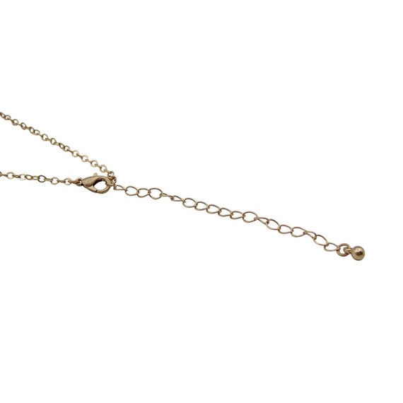 Oh So Fancy Detailed Long Tassle Necklace Gold Si… - image 3