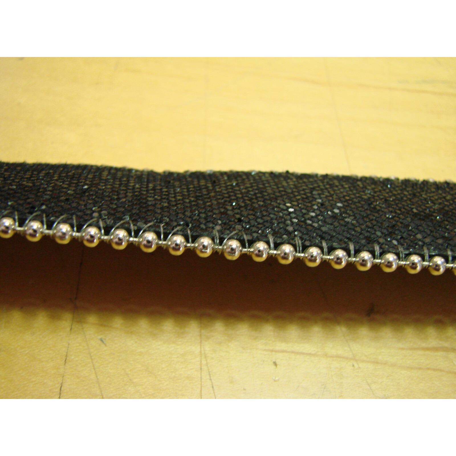 Hot Topic Size 32 Black Glitter Sparkle Belt Silver Stud Edge Buckle Fashion Vtg Black & Silver Stud Western Belt | Hot Topic main image 4