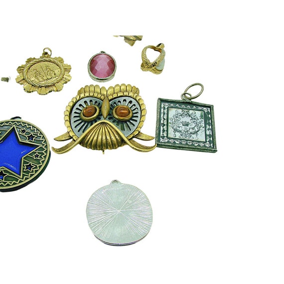 Lot 14 Vintage Brooches & Pendants Butterfly, Owl… - image 4