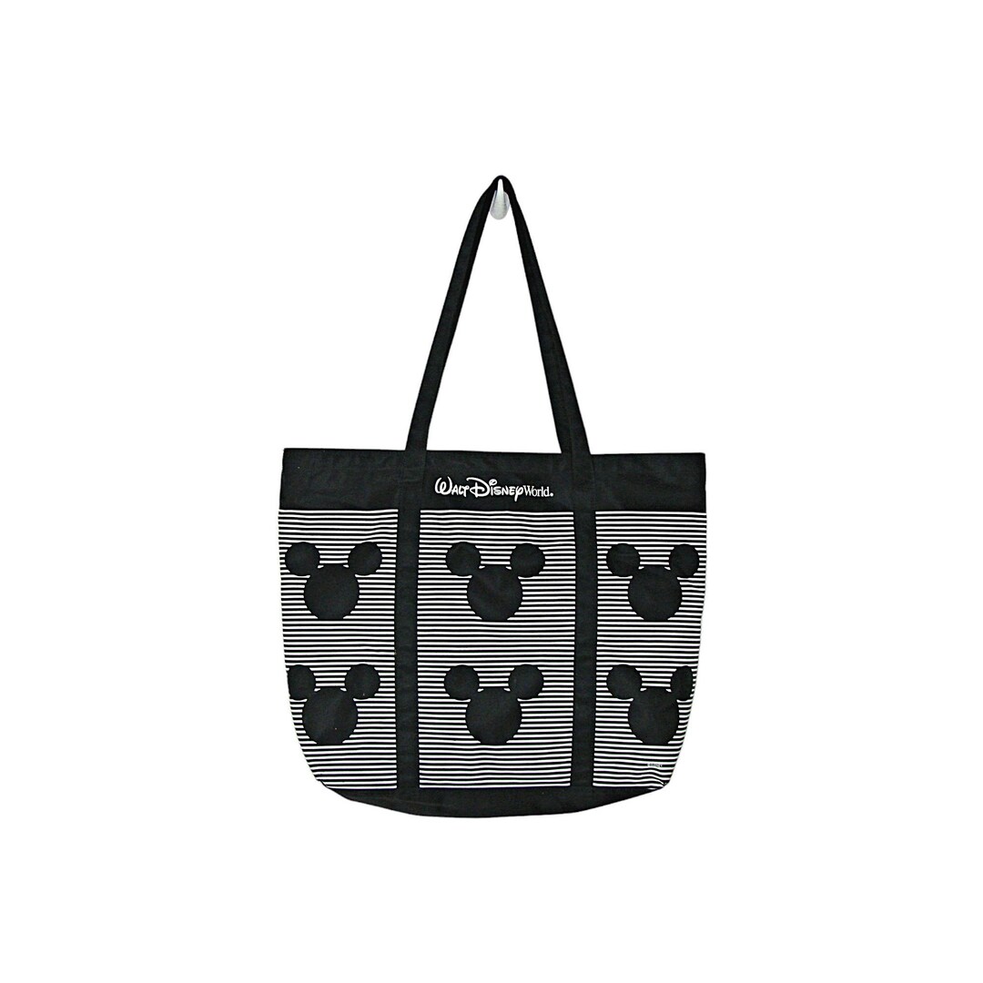Walt Disney World ミッキー ロゴ バッグ 黒 Walt Disney World Mickey Mouse All Over Logo Black White