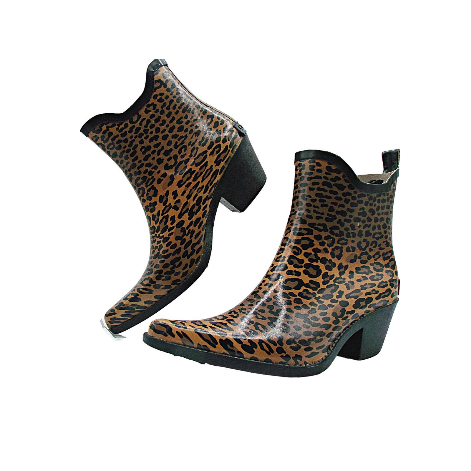 Leopard Ankle Boots