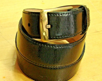 CIPRIANI - black pig suede belt, gold buckle, vintage, L Cipriani Belts for Women for sale | eBay main image 3