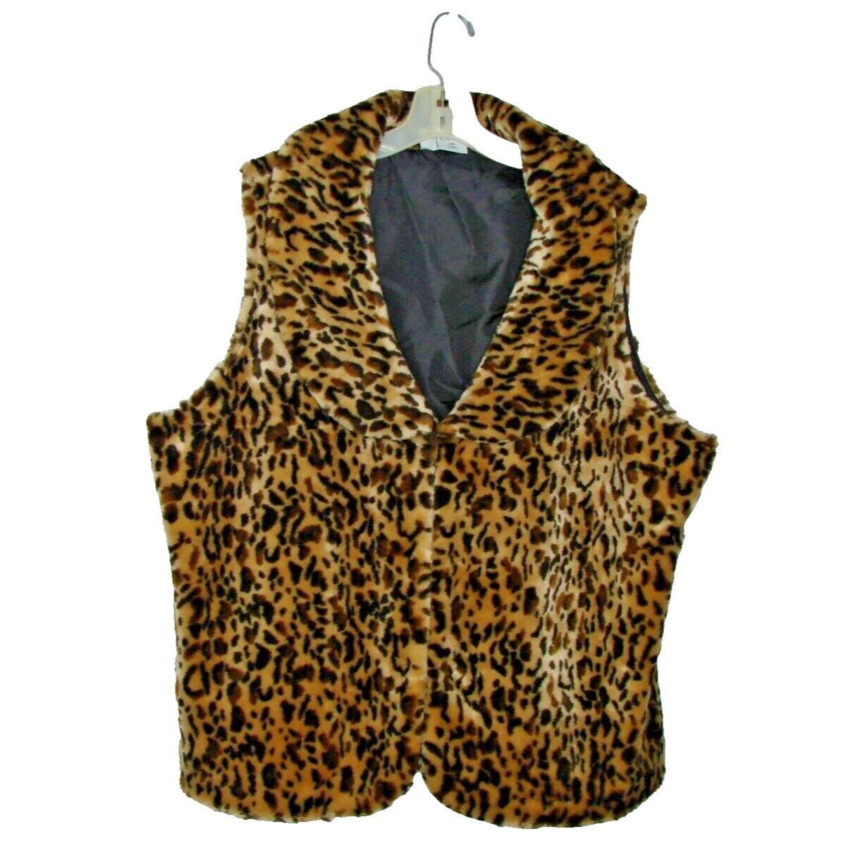 Faux Fur Leopard Vest - Etsy