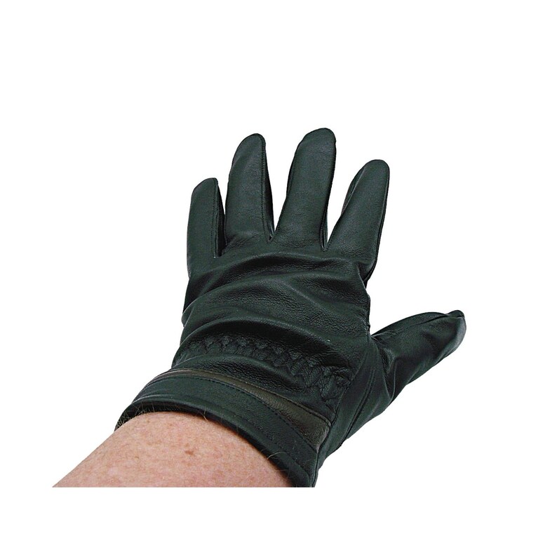 Womens Genuine Leather Gloves Black Brown Soft Faux Fur Lined Etsy