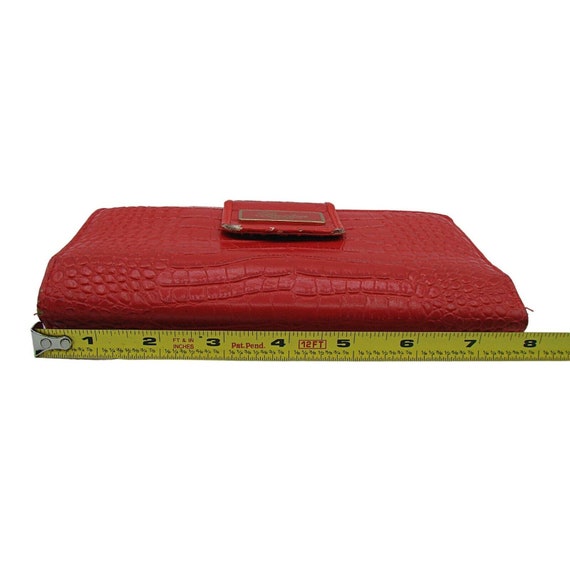 Buxton Bright Red Wallet Bifold Snap Closure Card… - image 10