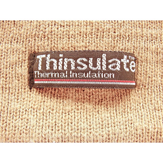 Thinsulate Beanie Thermal Insulated Tan 100% Acry… - image 9
