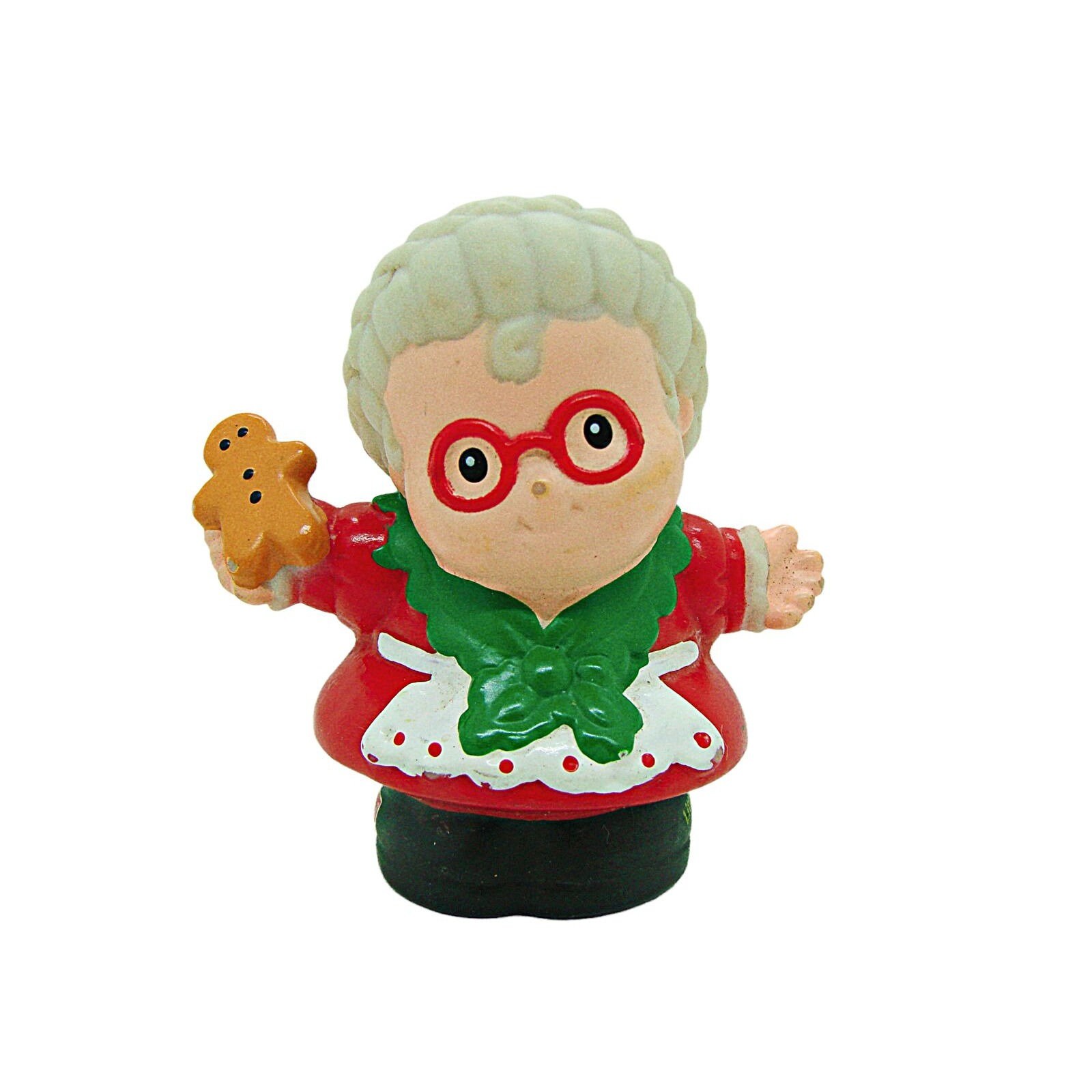Vintage Fisher Price Little People Mrs. Santa Gingerbread Man