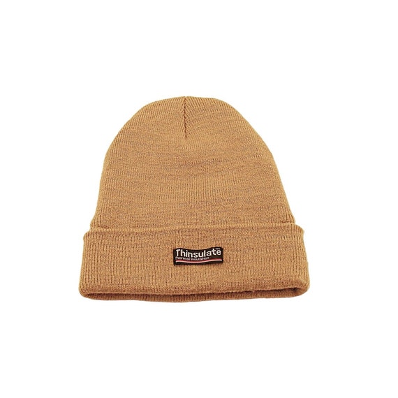 Thinsulate Beanie Thermal Insulated Tan 100% Acry… - image 1